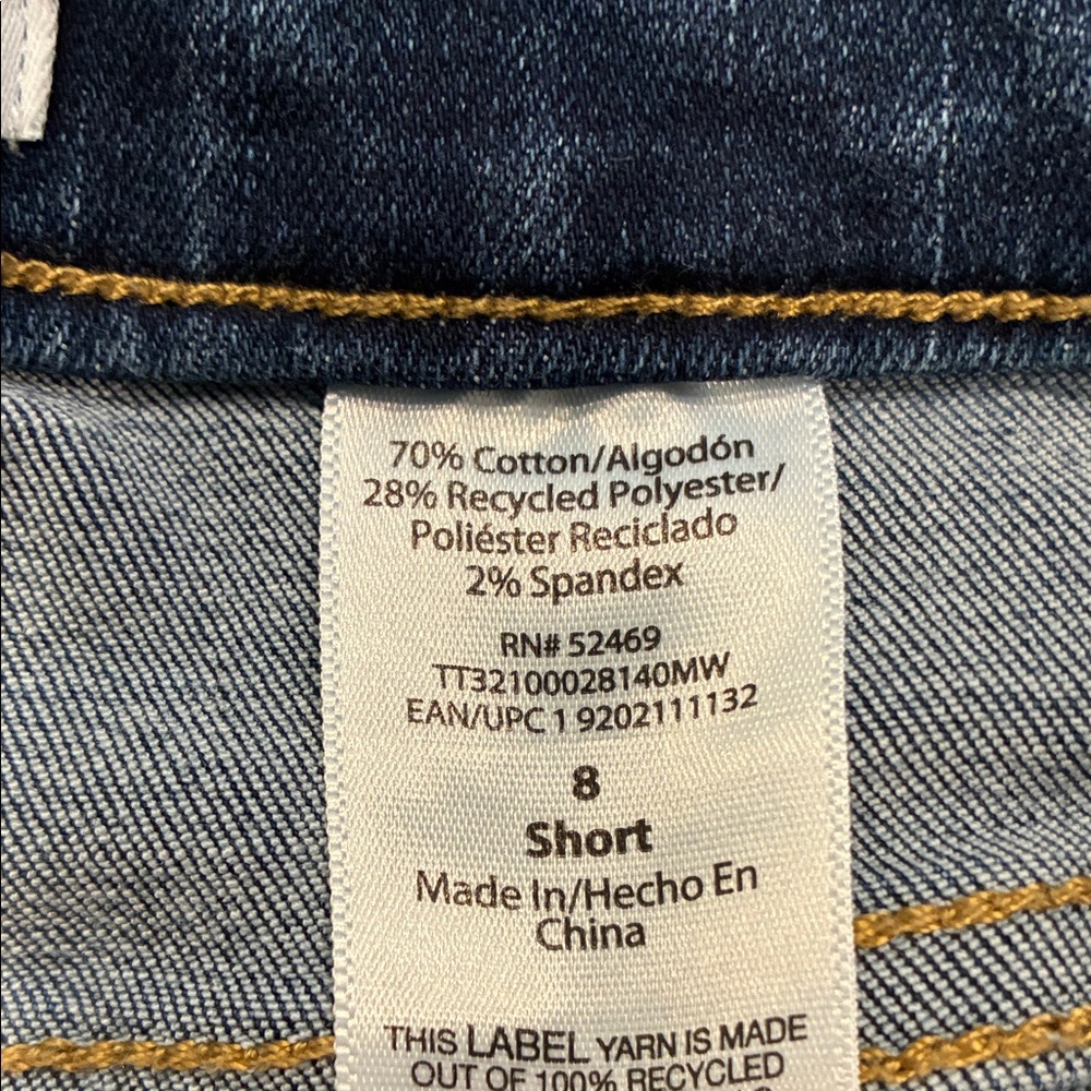 Time and Tru Dark Blue Ankle Jeans size 8 short - Picture 3 of 10